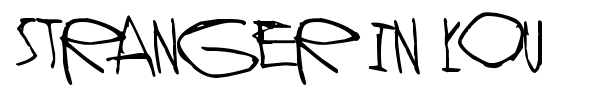 Stranger In You font preview